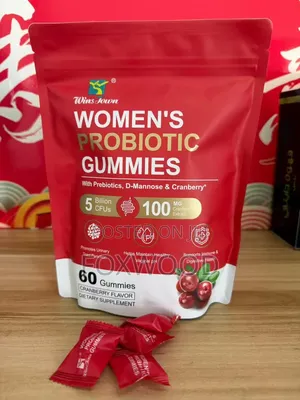 Wins Town Women's Probiotic Gummies in Cranberry Flavor.