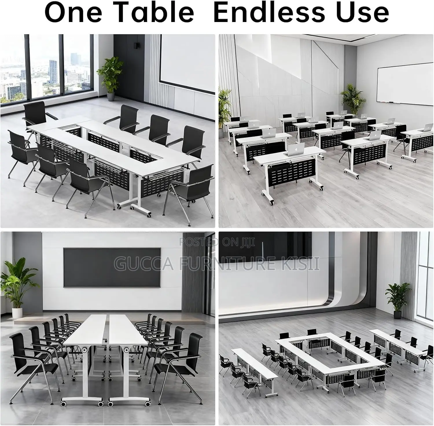 Office Table; 1.2M Foldable Conference Table