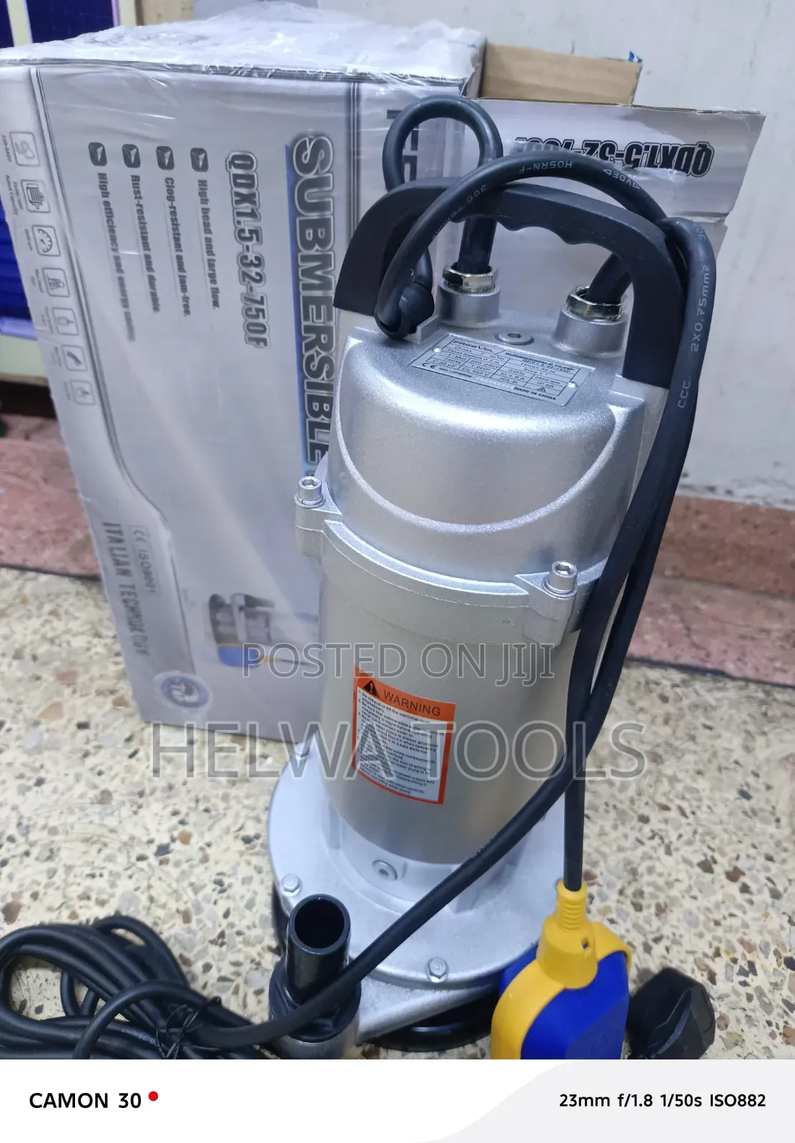 Submersible Water Pump, 1 HP,
