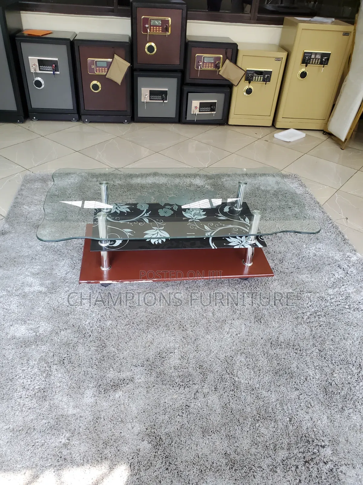 3-Tier Glass Coffee Table