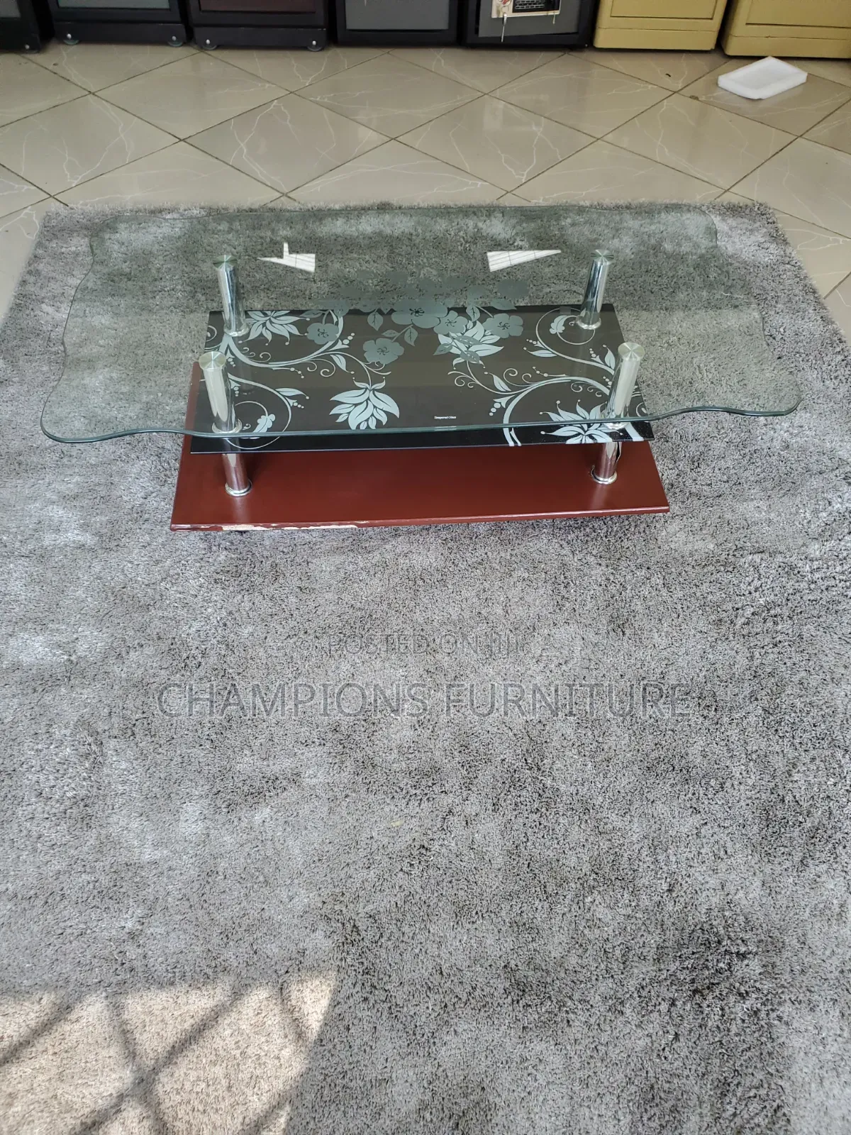 3-Tier Glass Coffee Table