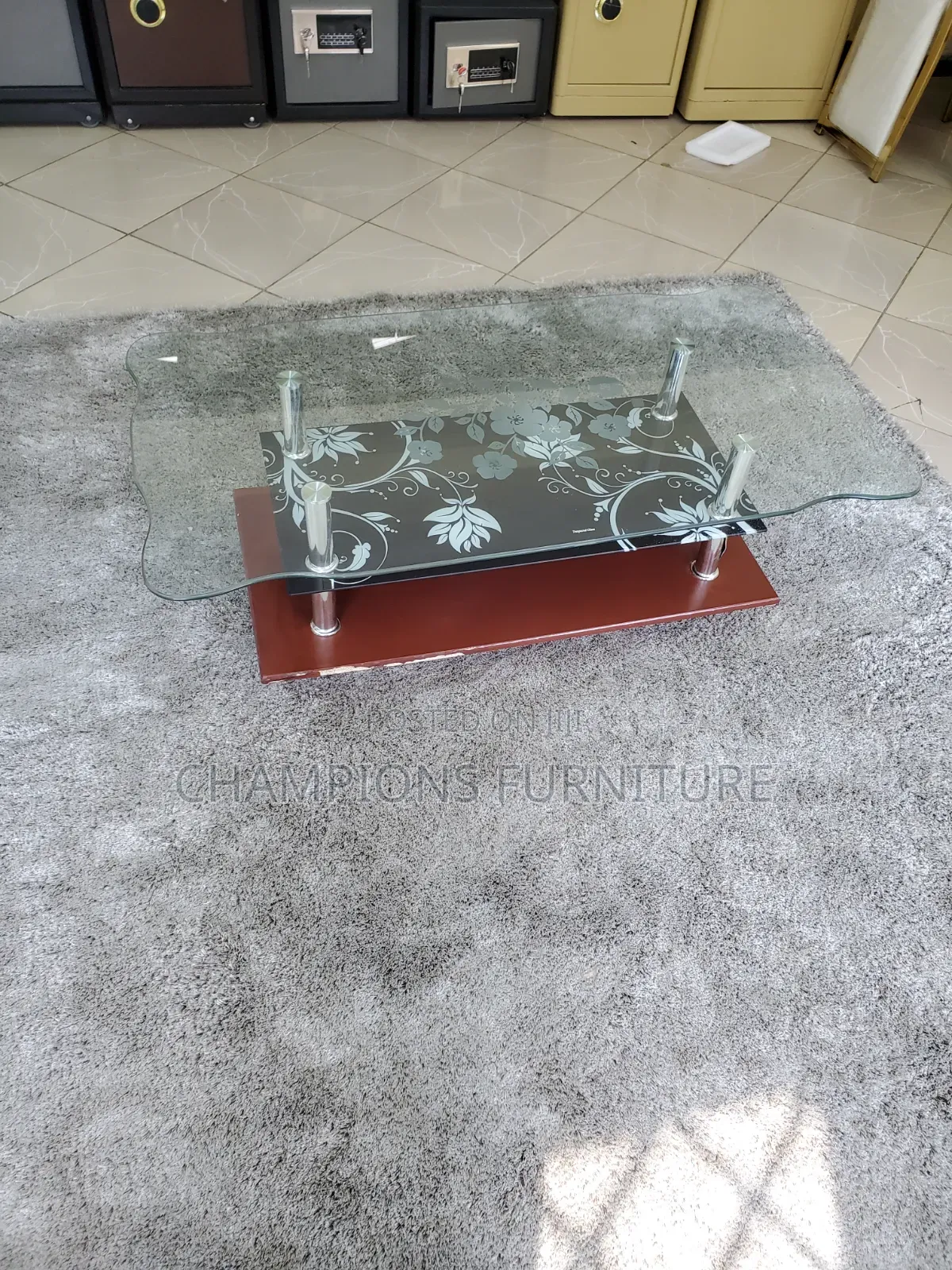 3-Tier Glass Coffee Table