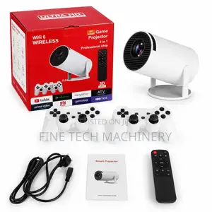 Android Smart Projector HY300(2 in 1)with Gaming Console