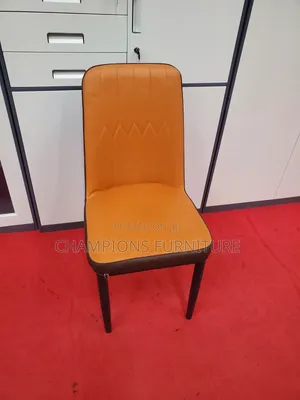 Chevron Leather Accent/Dining Chair