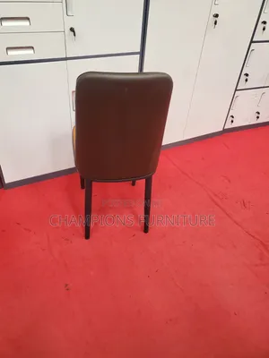 Chevron Leather Accent/Dining Chair