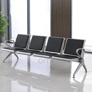 Waiting Bench; 4 Seater Padded Office Waiting Chair