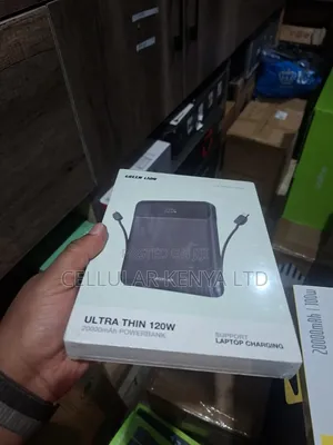 Green Lion Ultra Thin 120W 20000mAh Power Bank – Black