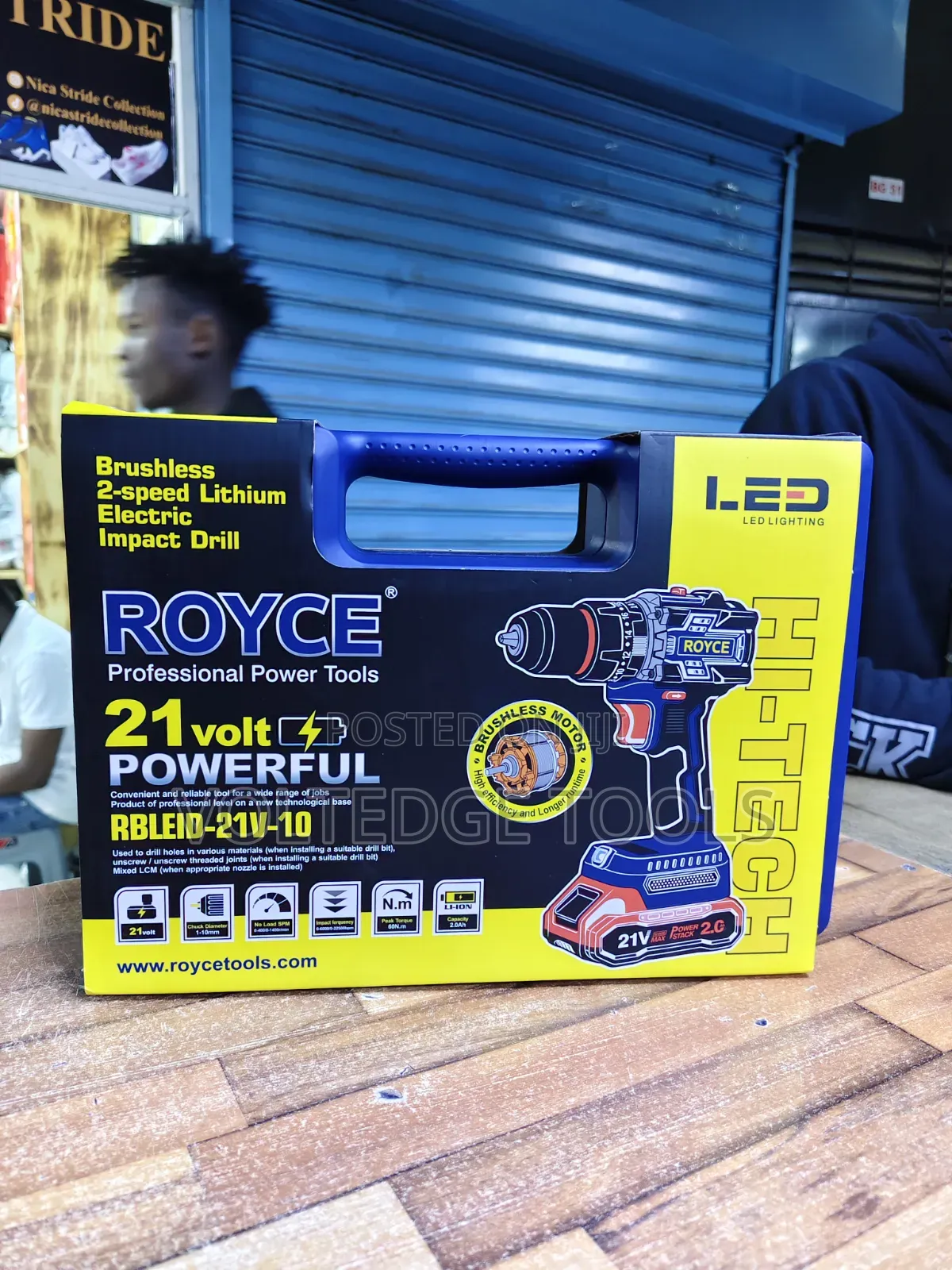 Royce 21v Cordless Impact Drill/Brushless Motor