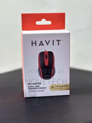 Havit HV-MS753 USB2.0 Wired Optical Mouse - [Black]