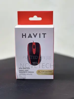 Havit HV-MS753 USB2.0 Wired Optical Mouse - [Black]