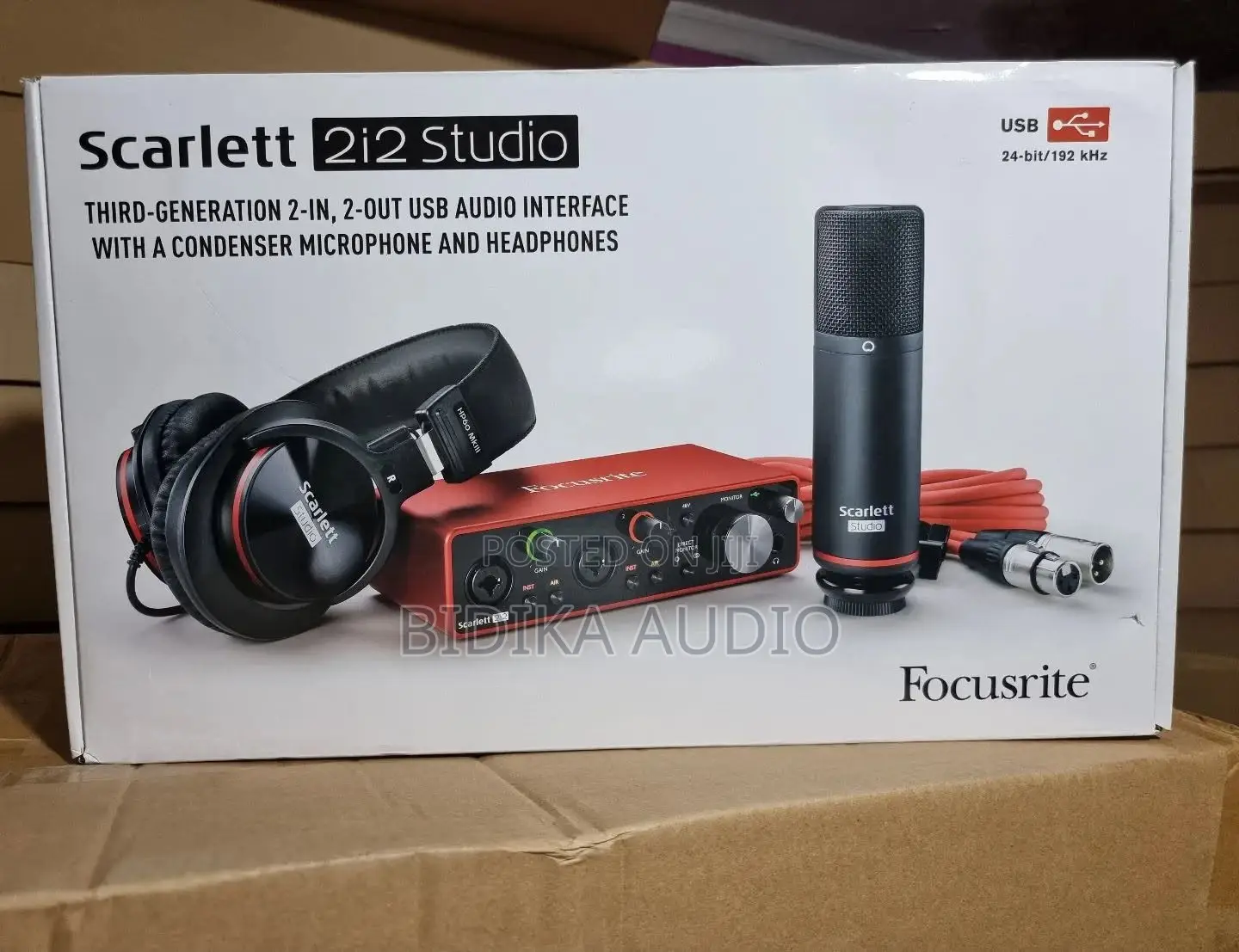 Focusrite Scarlett 2i2 Studio 3rd Gen USB Audio Interface and Recordi