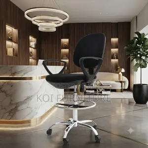 Office Chairs; Mid Back Reclining Fabric Swivel High Height Chairs