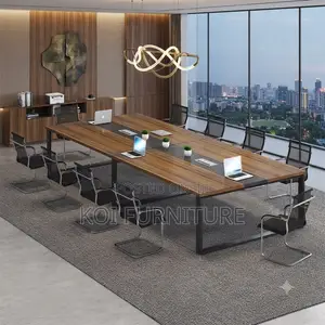 Boardroom Table; 240cm Brown-Top Boardroom Staffs Table
