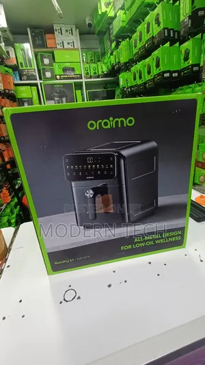 Oraimo NutriFry S1 Metal Air Fryer 6L – Touch Control Viewing Window