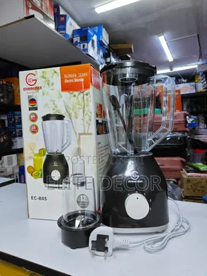 Eurochef EC-B05 2-in-1 Blender With Grinder – 1.8L, 650W – Black