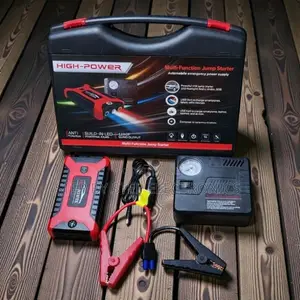 High Power 12V 99800mAh Emergency Car Jump Starter With Air Compressor