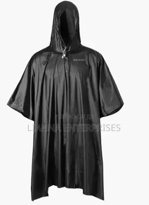 Poncho Black Rain Coat