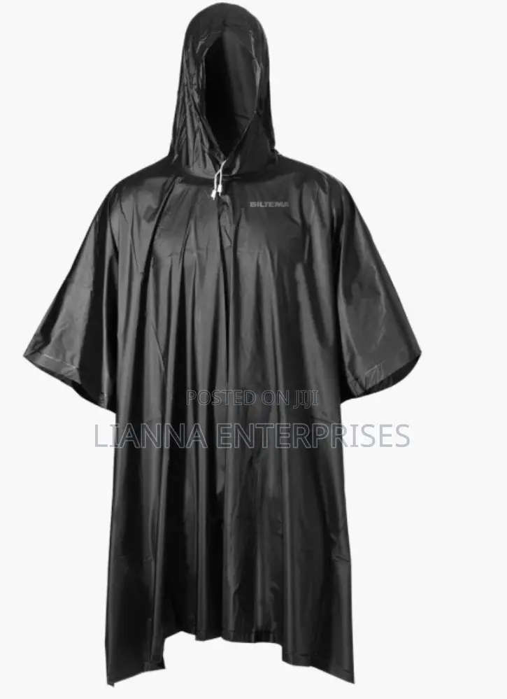 Poncho Black Rain Coat