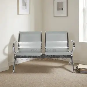 2-Seater Non- Padded Airport Bench