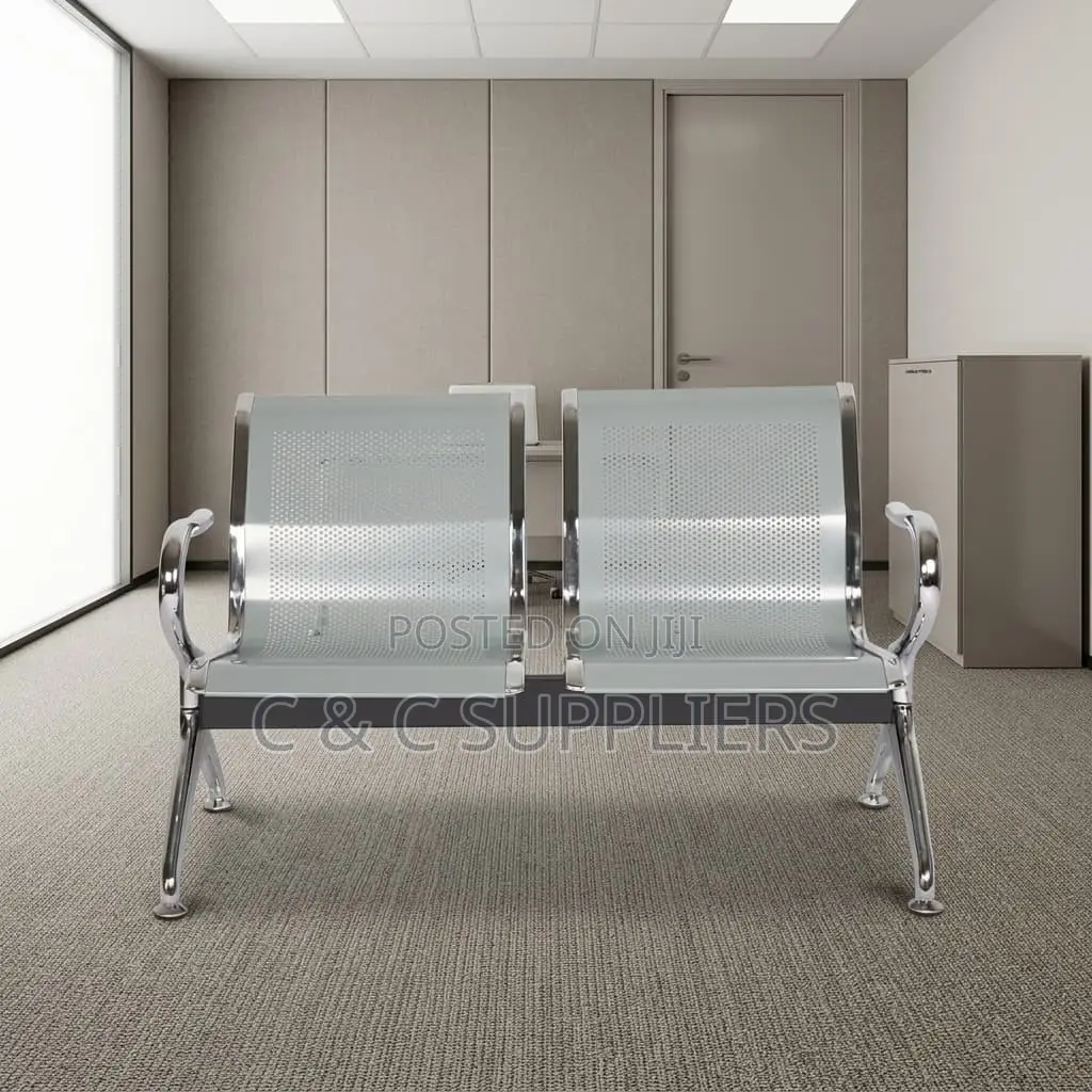 2-Seater Non- Padded Airport Bench