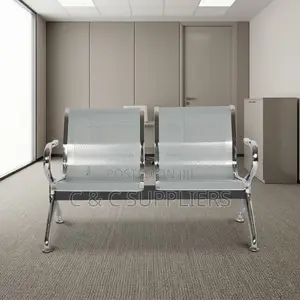 2-Seater Non- Padded Airport Bench