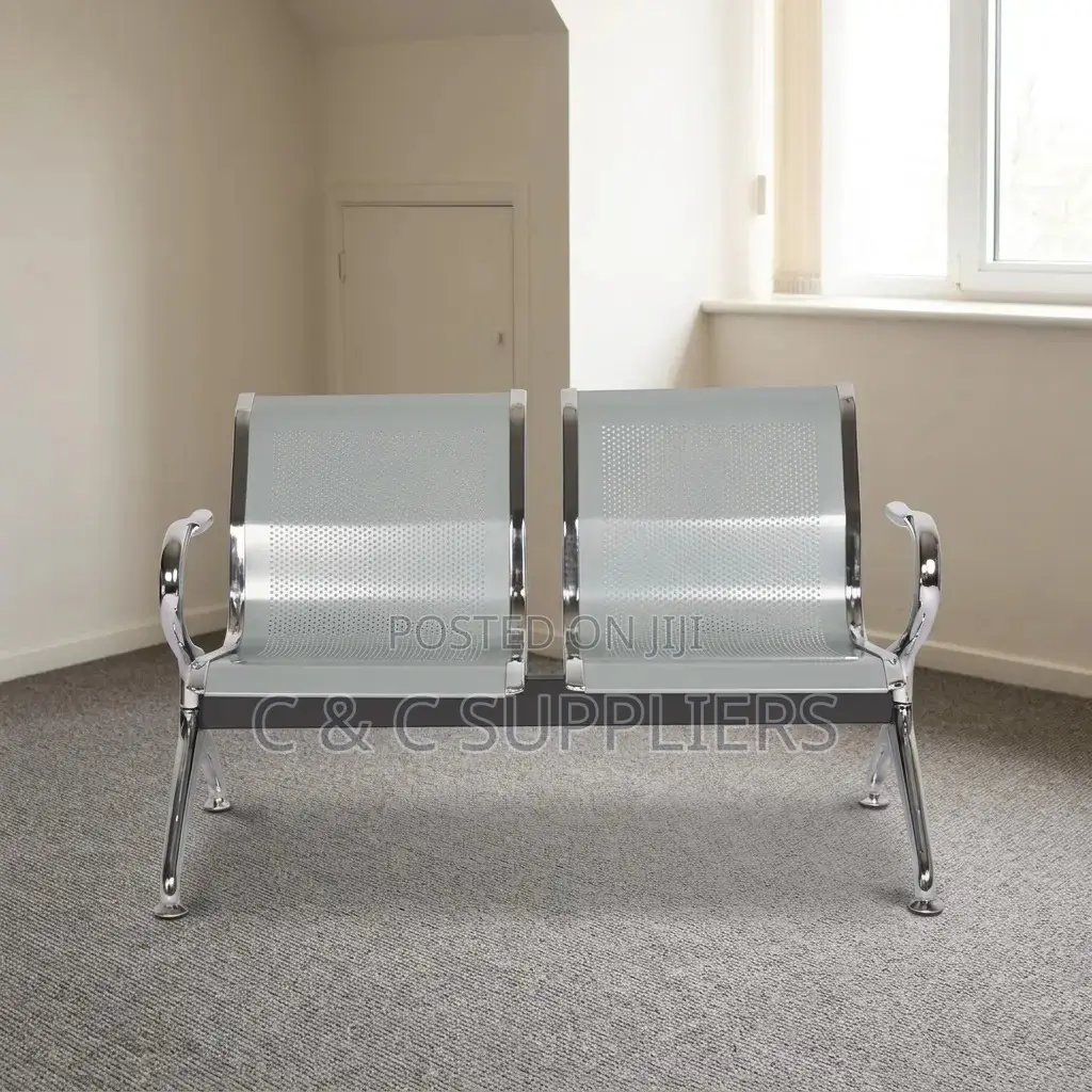 2-Seater Non- Padded Airport Bench