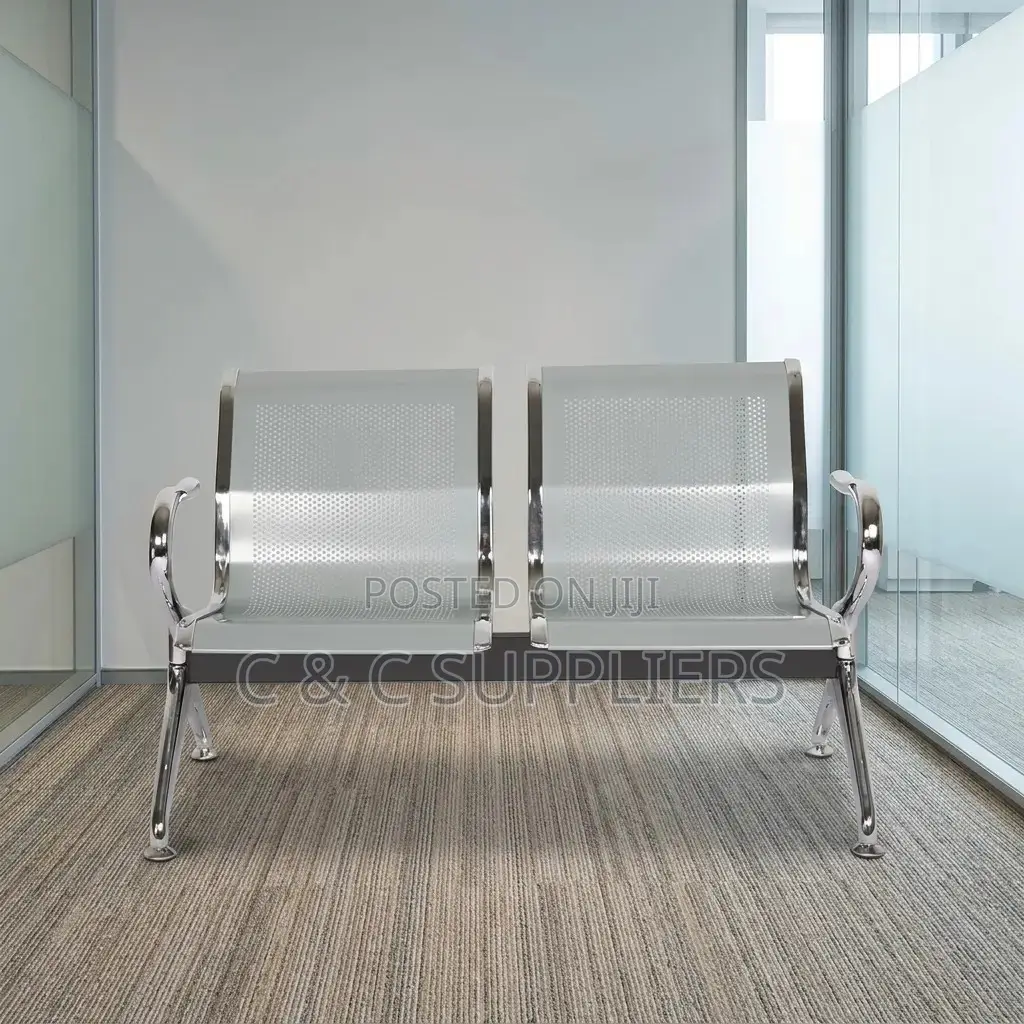 2-Seater Non- Padded Airport Bench