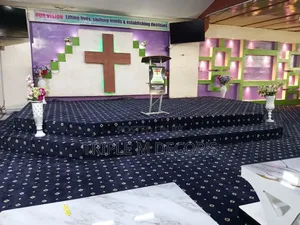 10mm Dotted Navy Blue VIP Carpet for Altars