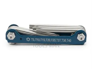 Torx Star Foldable Key Wrench Set T9-T40.