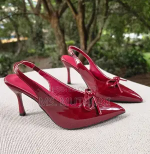 These Glossy Red Pointed-Toe Heels Size 37-42