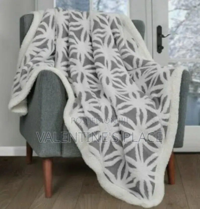 Patterned Sherpa Throw Blankets