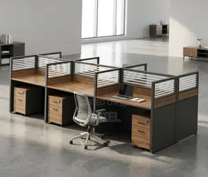 Office Workstation : 6-Seater Cubicles Modular Office Workstation