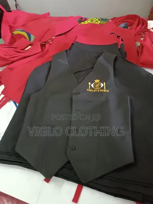 Hotel Branded Waist Coats Available