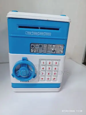 Kids Home Bank Money Saving Box With Coin Storage Safe Piggy Bank Toy