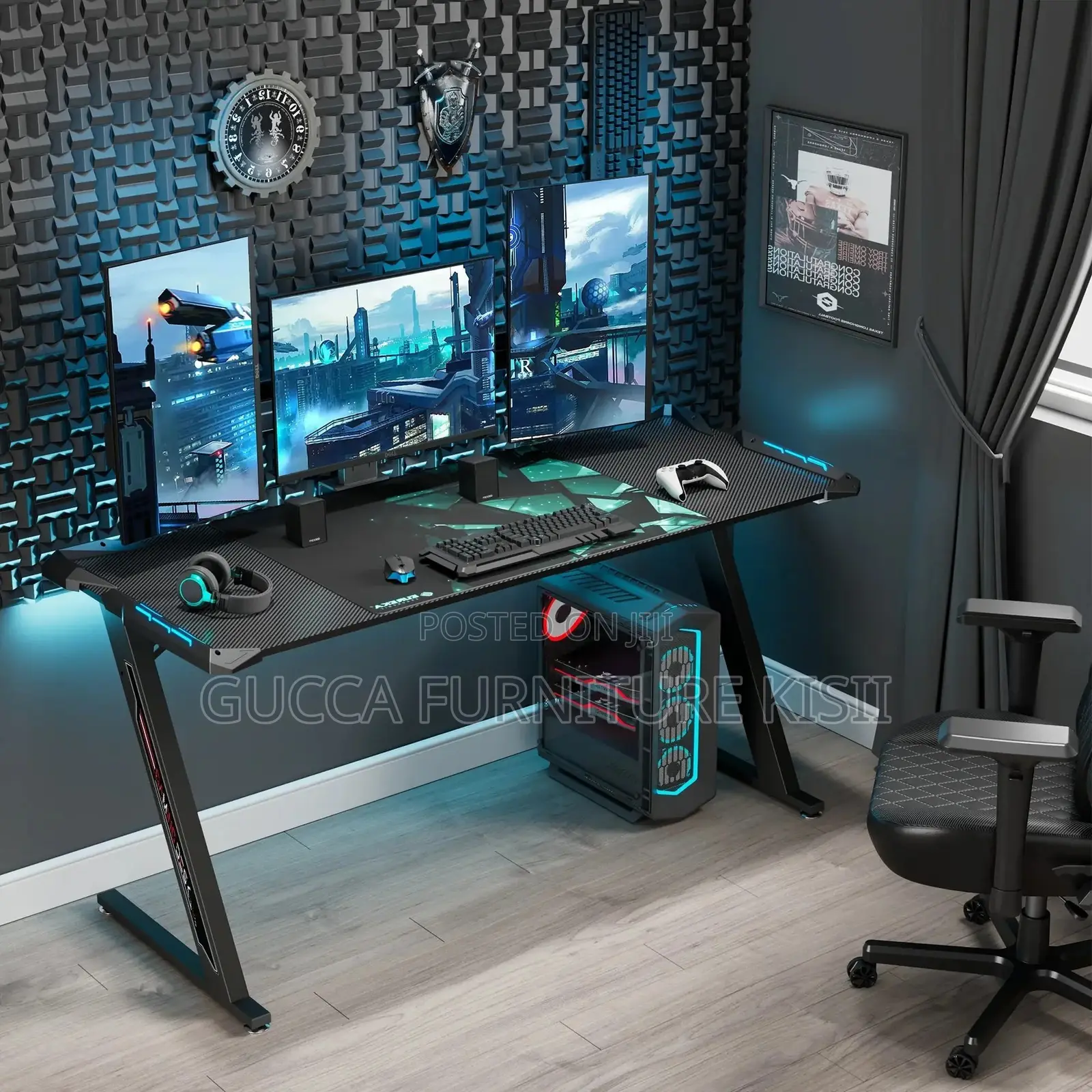 Office Desk; Gaming Desks With LED Lights