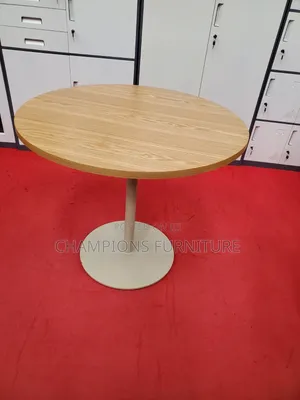 Brown Cafe'/Dining Table With Pedestal Base