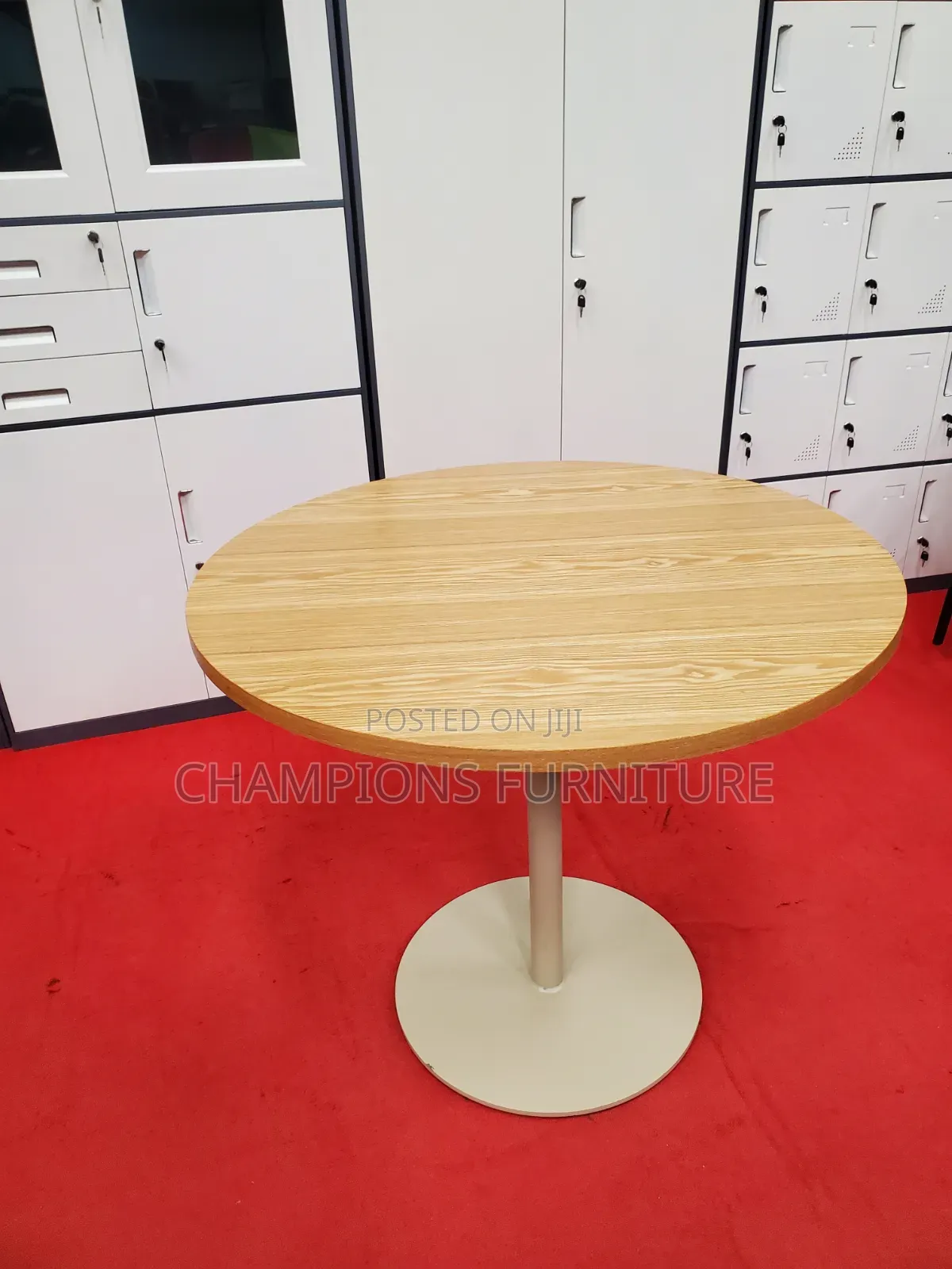 Brown Cafe'/Dining Table With Pedestal Base