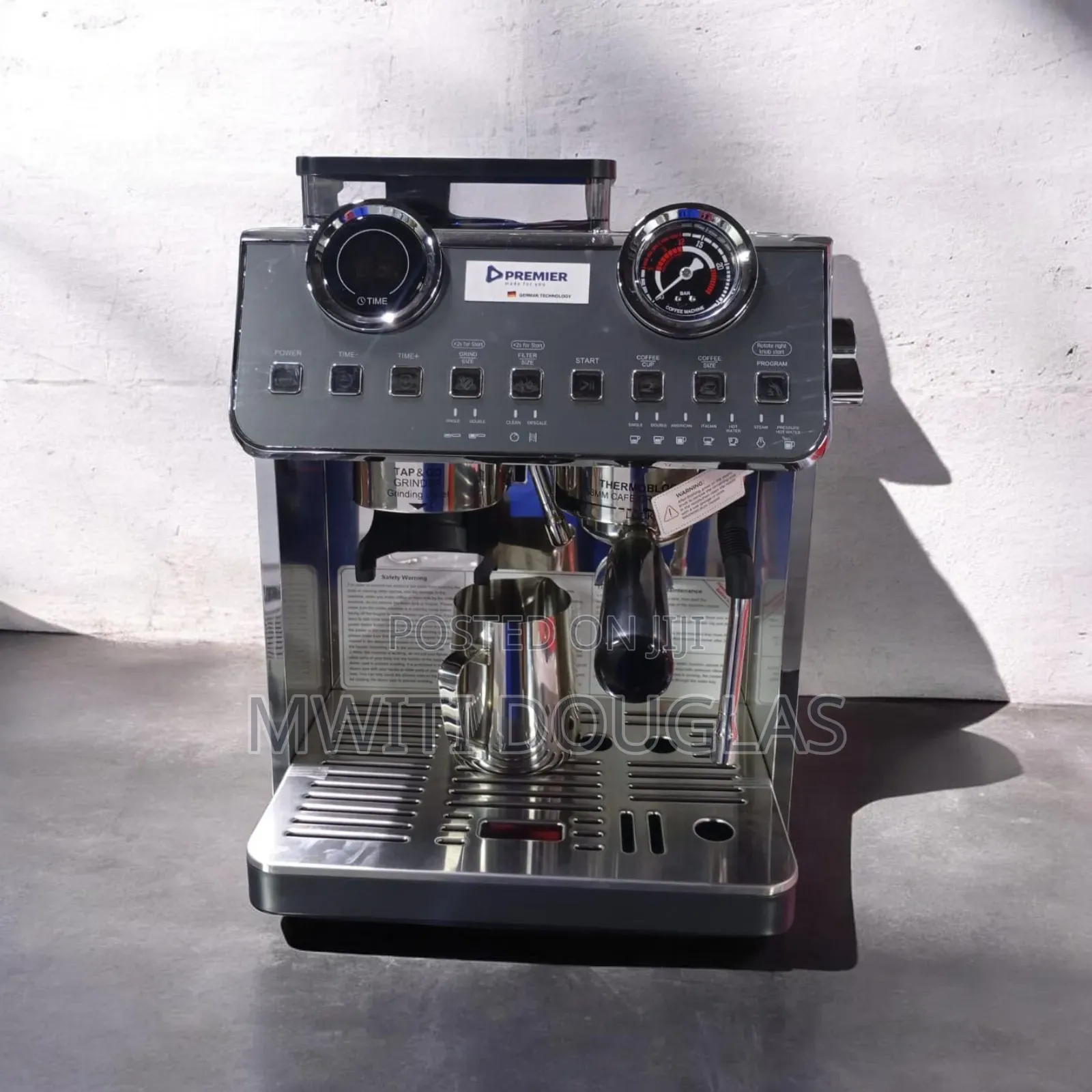 Premier Espresso Coffee Machine With Grinder