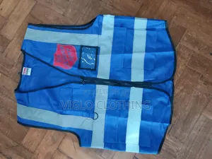 Blue Multi Pockets Reflector Jackets