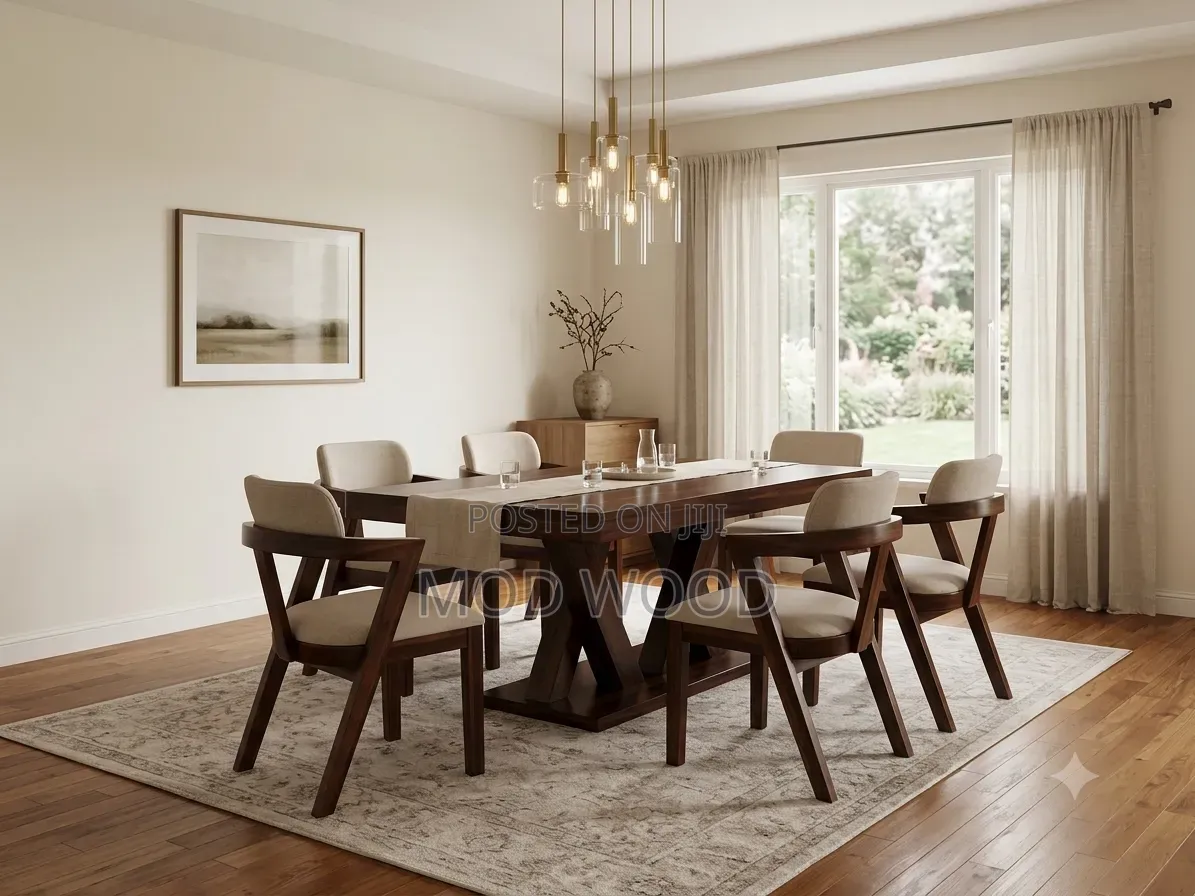 Premium Tufted Eight-Seater Dining Set
