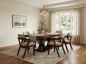 Premium Tufted Eight-Seater Dining Set