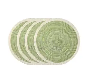 3 PCs Woven Round Braided Placemats