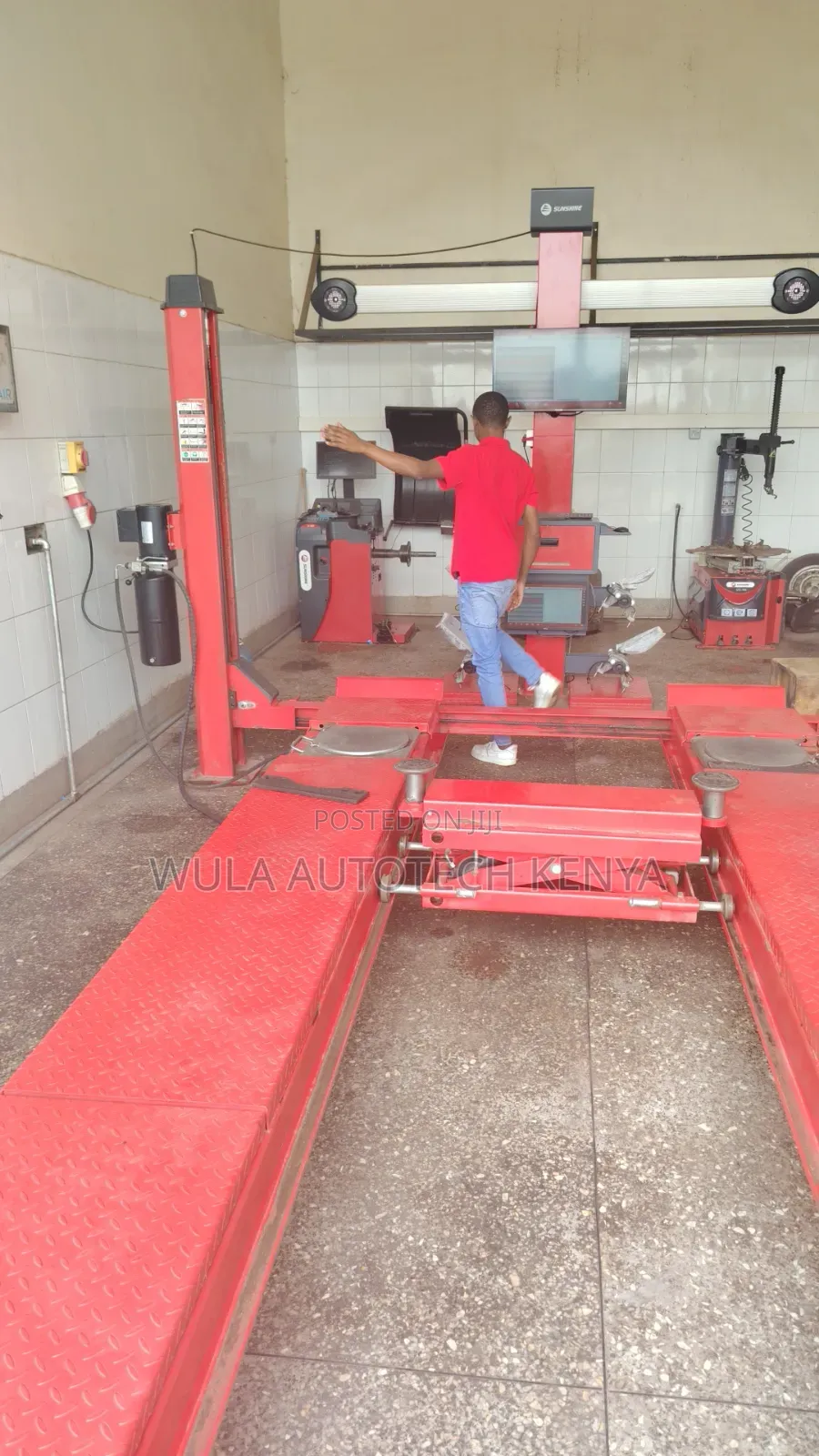 Toe, Camber Caster Handling 3d Alignment With 4post Carlift Sunshine
