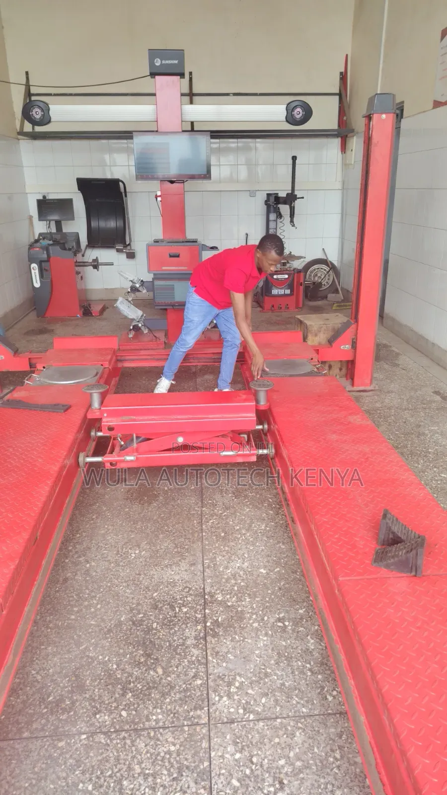 Toe, Camber Caster Handling 3d Alignment With 4post Carlift Sunshine