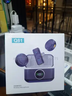 Q81 Wireless Lavalier Microphone With Charging Case