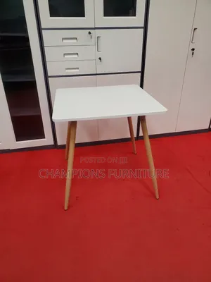 Minimalistic White Square Table