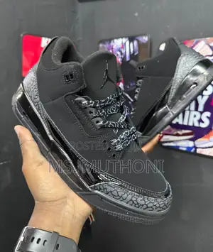 Jordan3 Triple Black 38/39/40/41/42/43/44/45