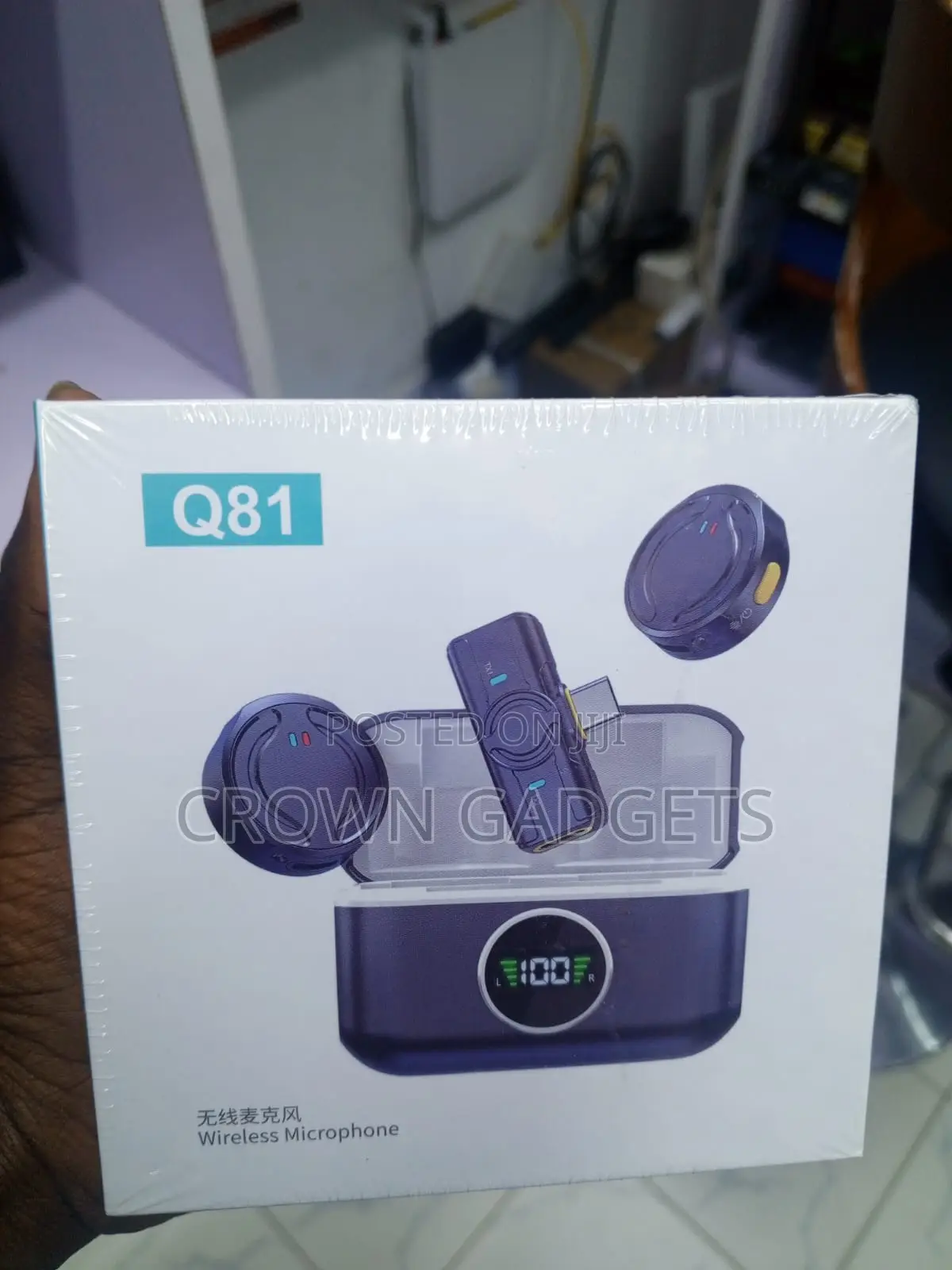 Q81 Clip-on Wireless Microphone for Android iPhone