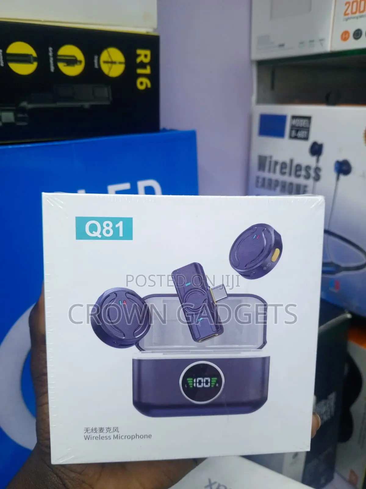 Q81 Clip-on Wireless Microphone for Android iPhone