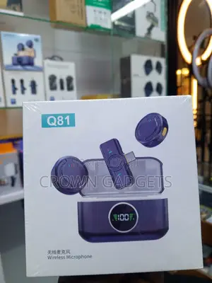 Q81 Wireless Clip-on Microphone With LED Charging Case